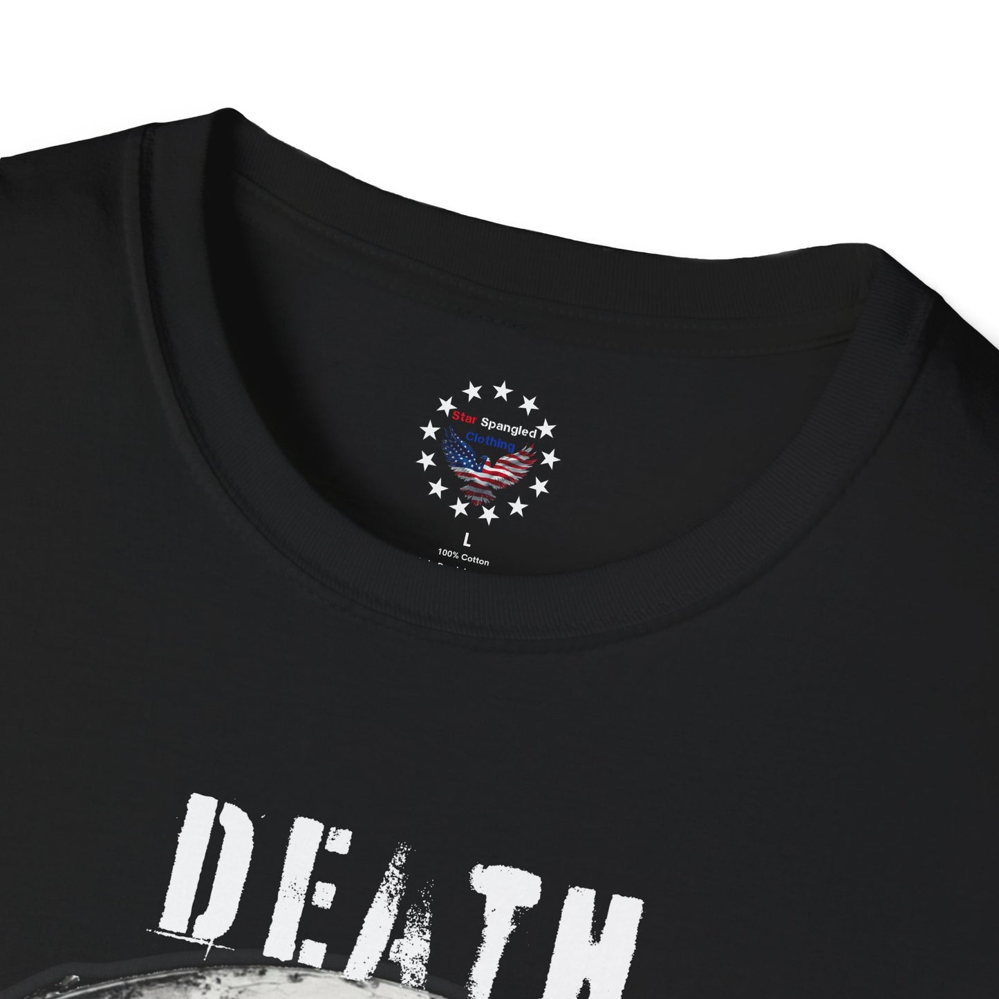 Grim Reaper T-Shirt - Death Comes For All Of Us - Logo Sleeve