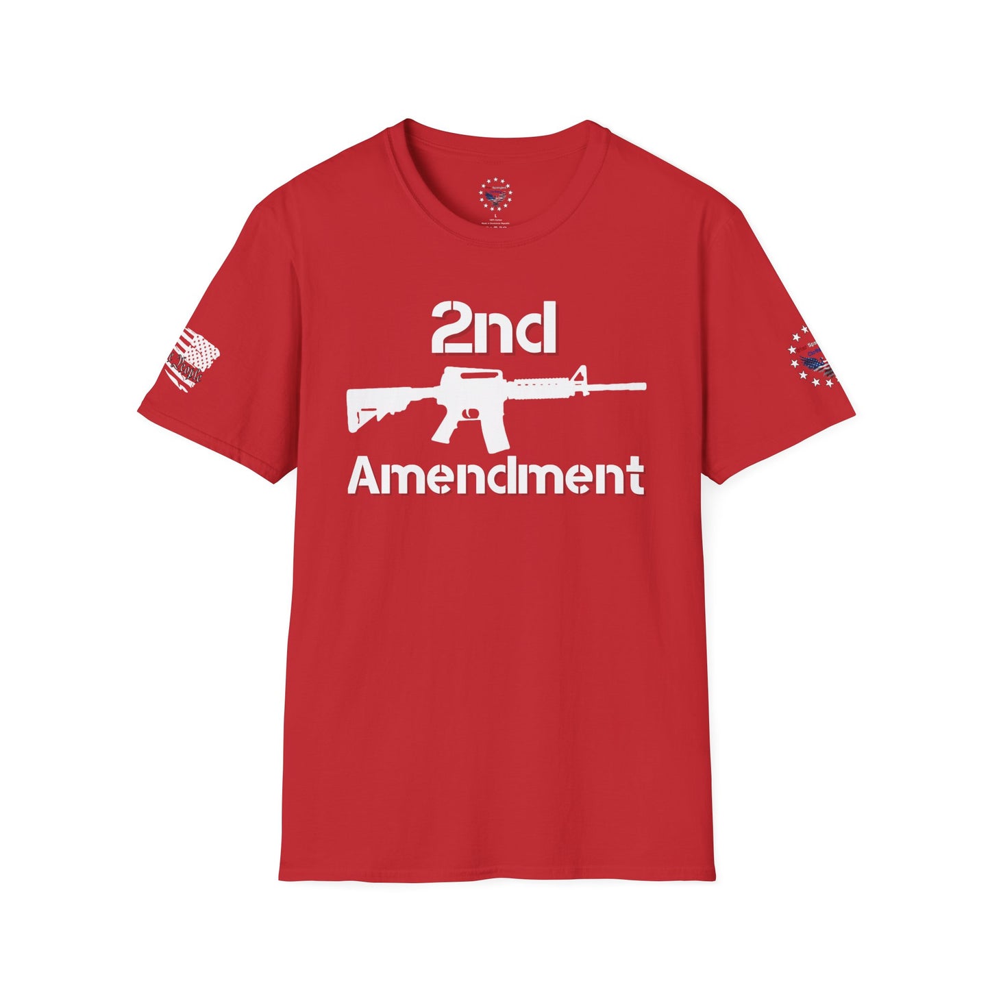 2nd Amendment Support T-Shirt with 2nd Amendment text