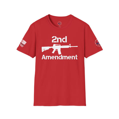 2nd Amendment Support T-Shirt with 2nd Amendment text