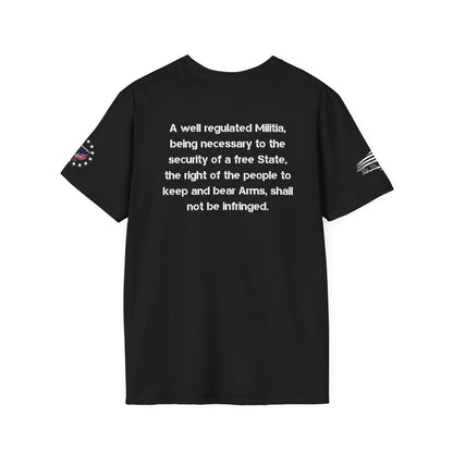 2nd Amendment Support T-Shirt with 2nd Amendment text