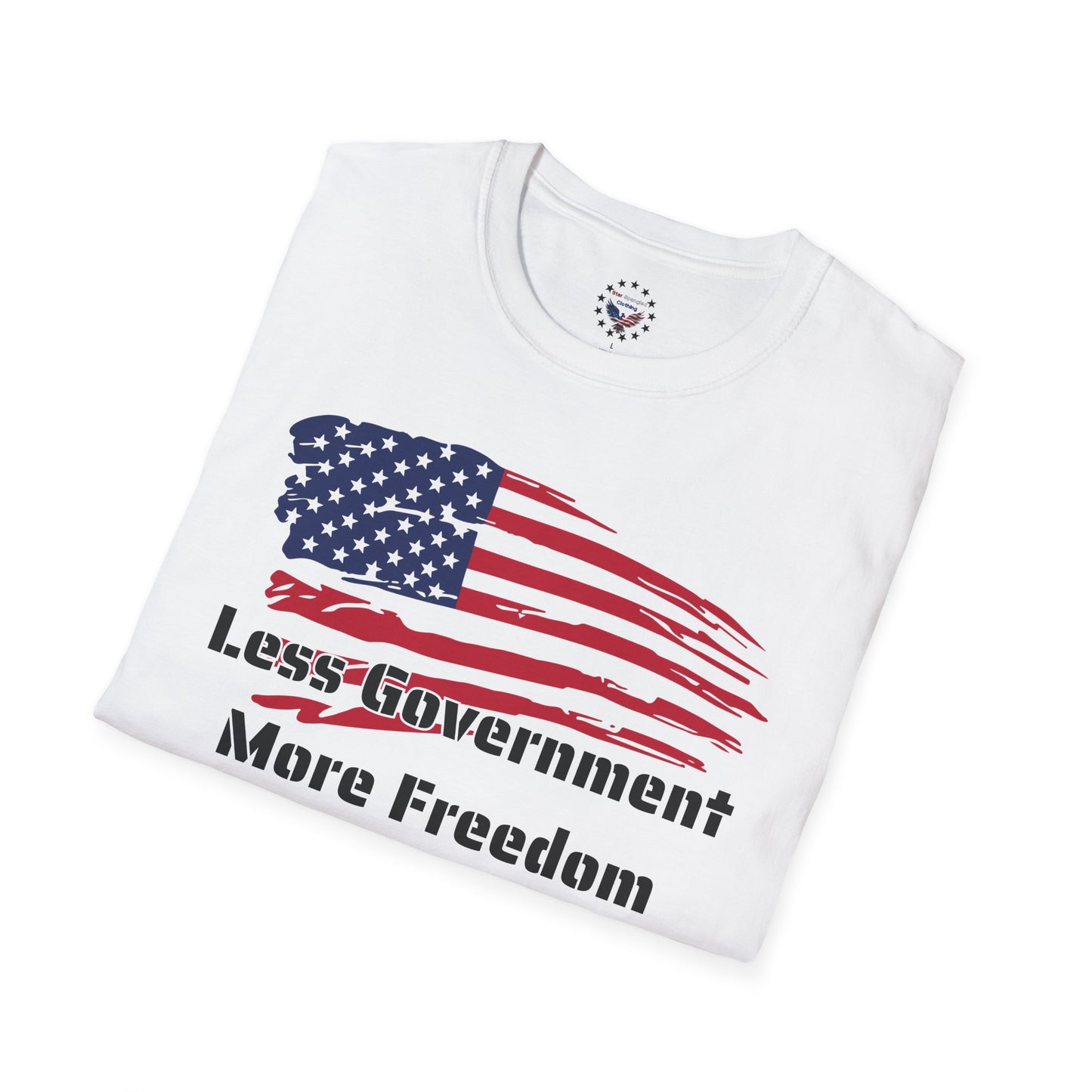 Less Government, More Freedom - Flag and Logo