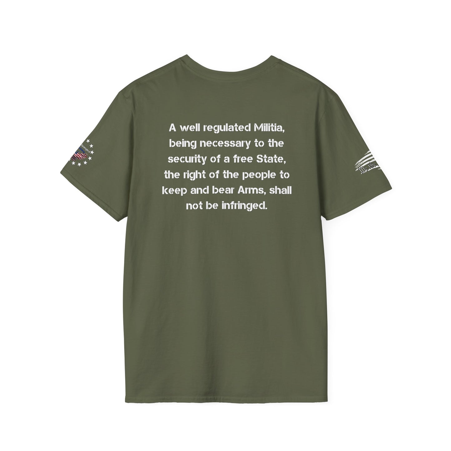 2nd Amendment Support T-Shirt with 2nd Amendment text