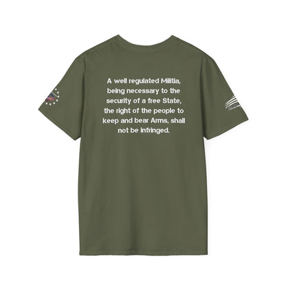 2nd Amendment Support T-Shirt with 2nd Amendment text