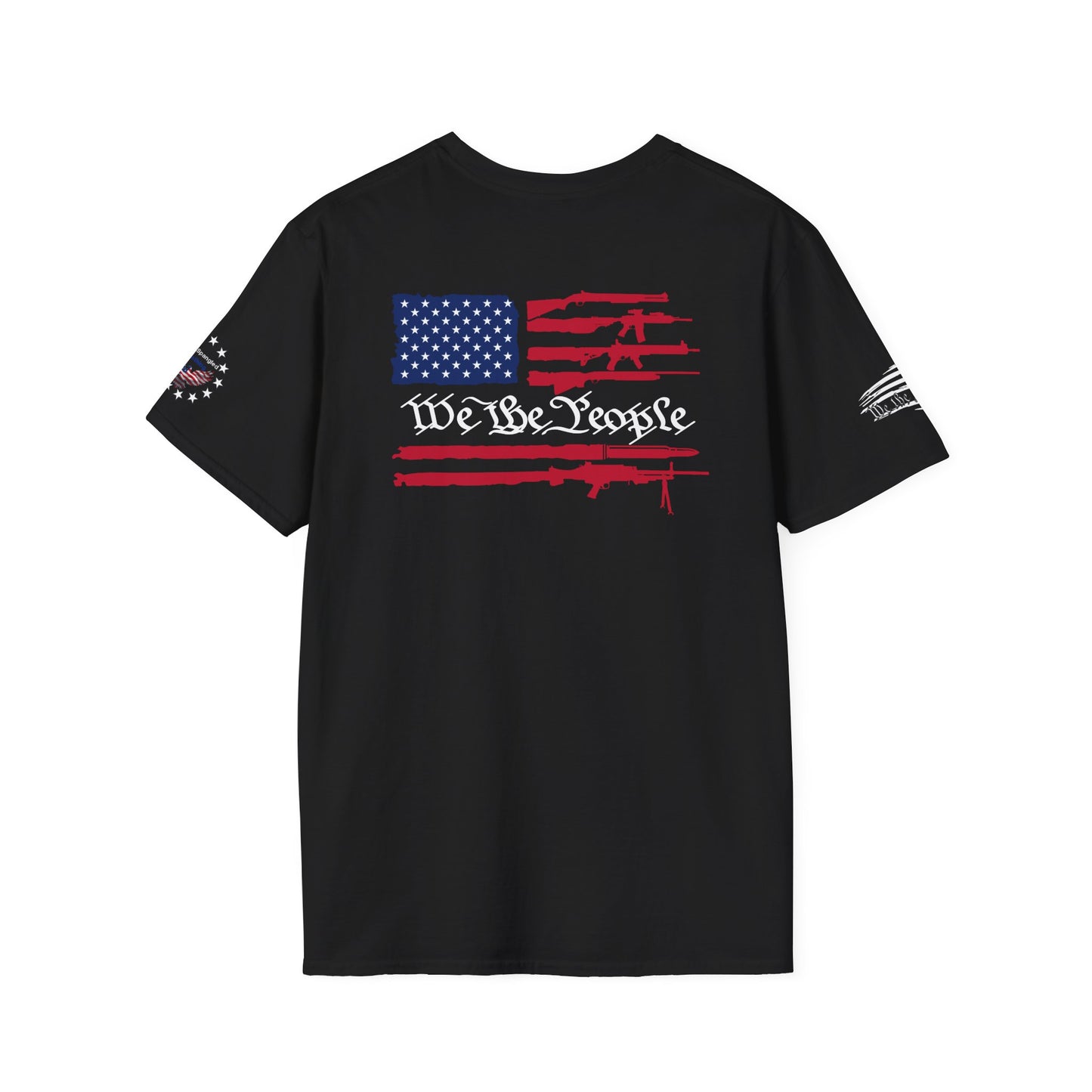 Gun Flag We The People T-Shirt