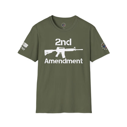 2nd Amendment Support T-Shirt with 2nd Amendment text