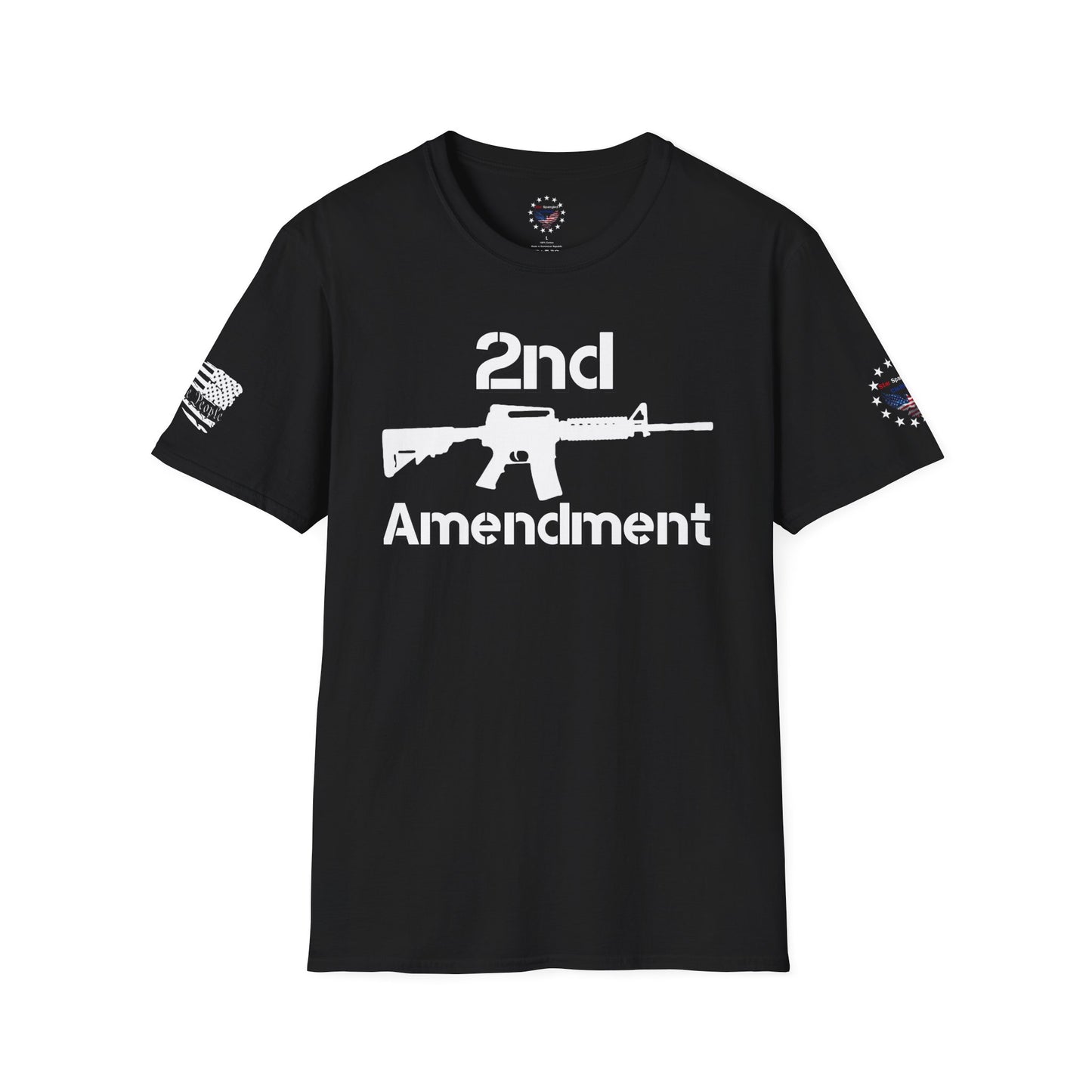 2nd Amendment Support T-Shirt with 2nd Amendment text
