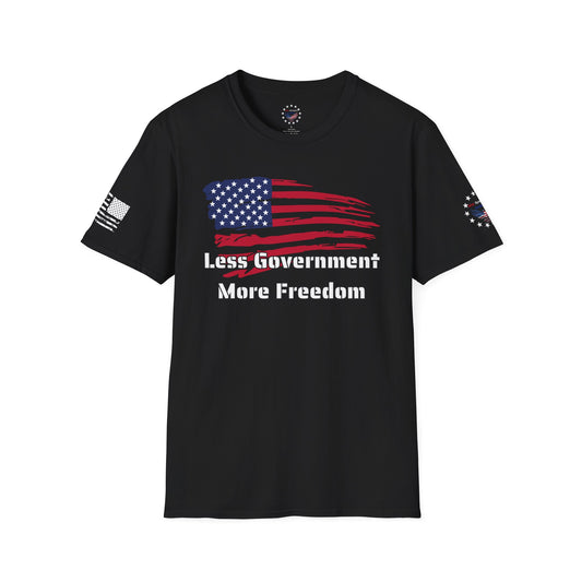 Less Government, More Freedom - Flag and Logo