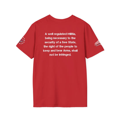 2nd Amendment Support T-Shirt with 2nd Amendment text