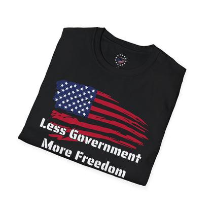 Less Government, More Freedom - Flag and Logo