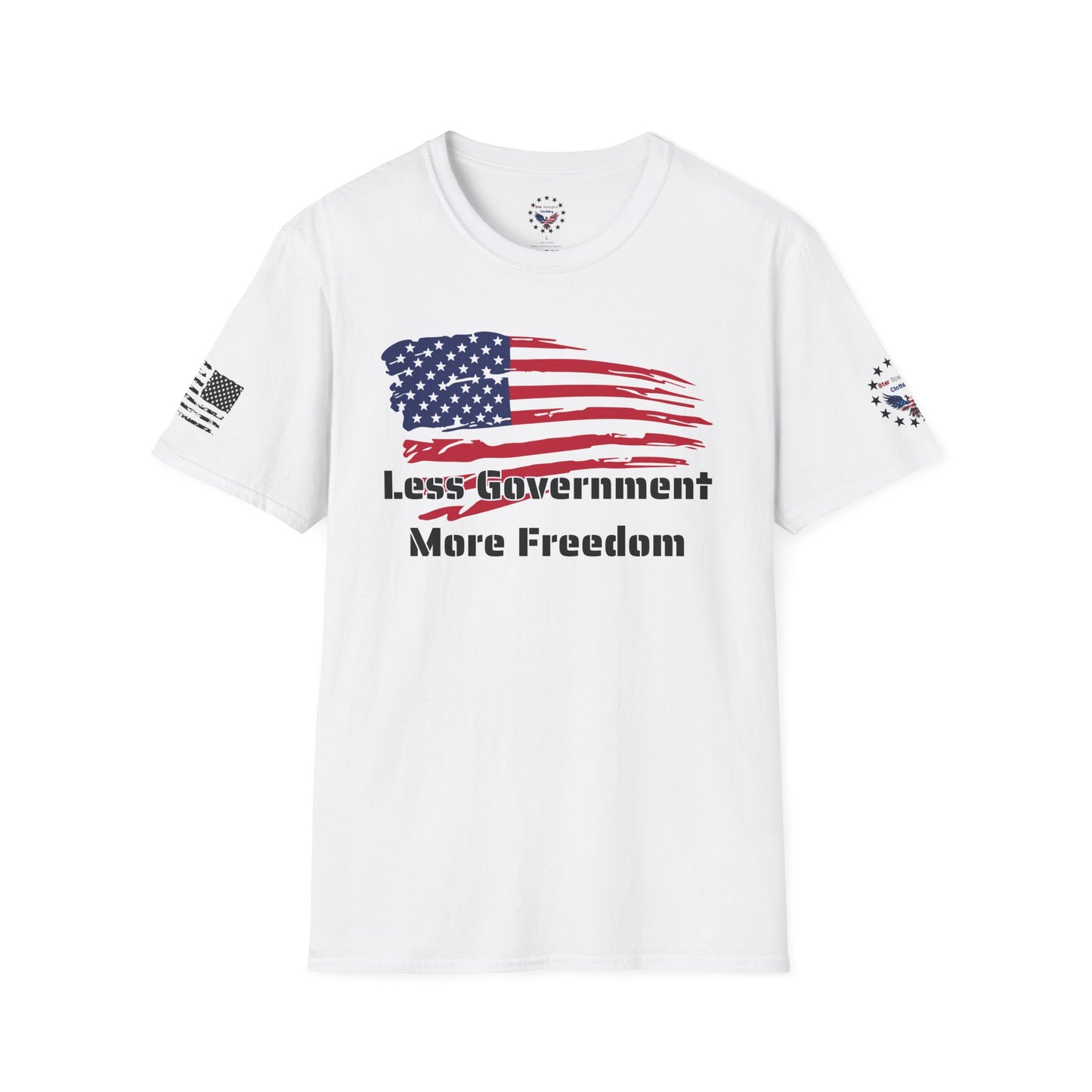 Less Government, More Freedom - Flag and Logo