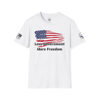 Less Government, More Freedom - Flag and Logo